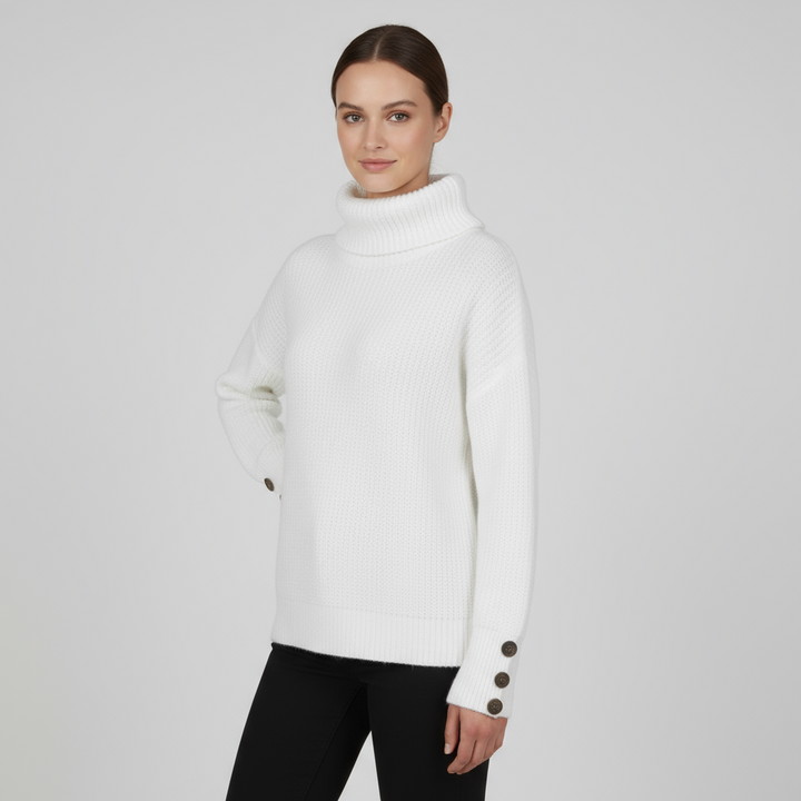 Pull Femme Col Roulé Oversize