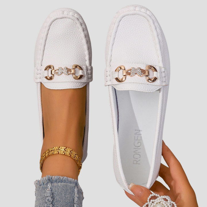 Mocassins femme à mors similicuir