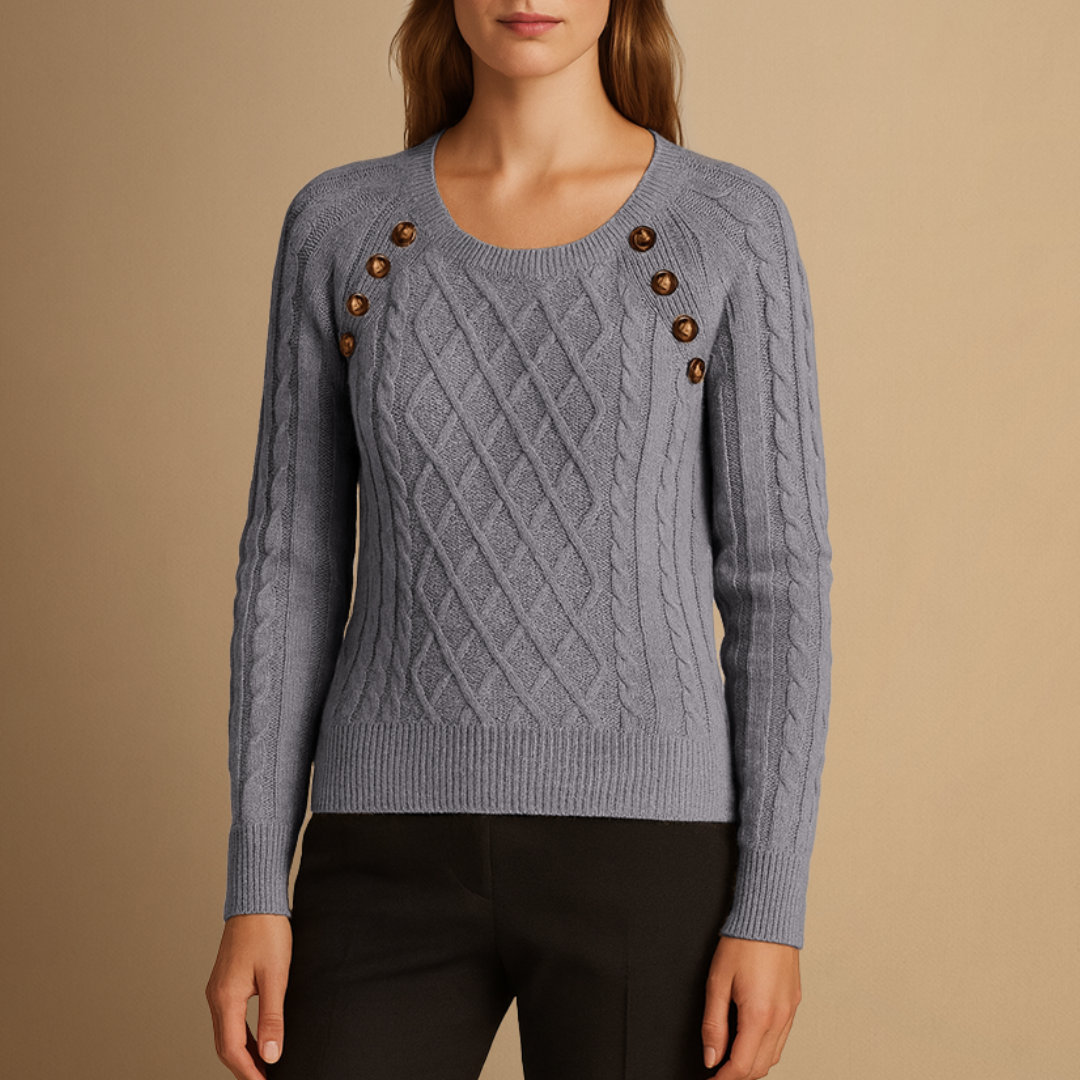 Pull Femme Maille Torsadée | Col Rond