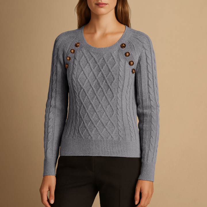 Pull Femme Maille Torsadée | Col Rond