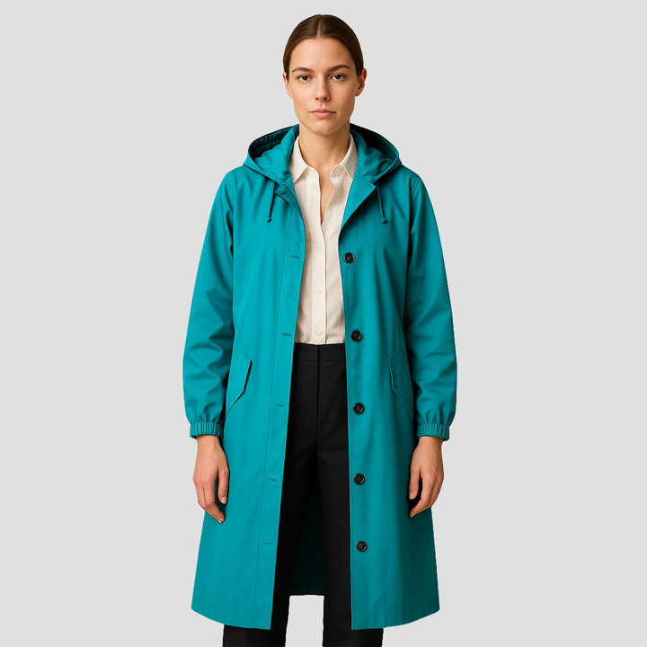 Imperméable Femme Léger à Capuche