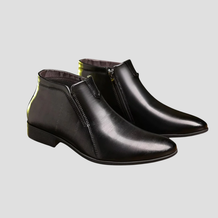 Bottines Homme en Cuir Zippées