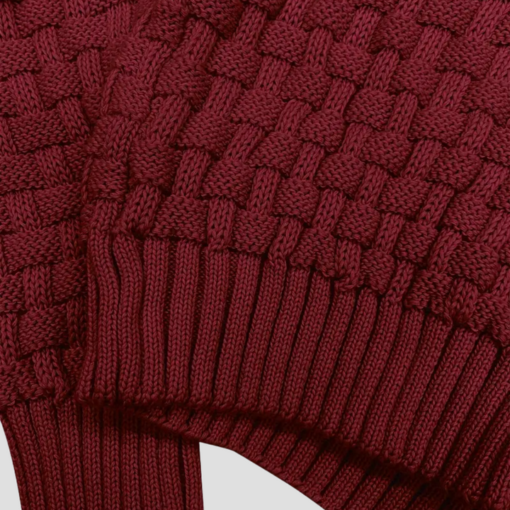 Pull Homme Col Boutonné en Maille