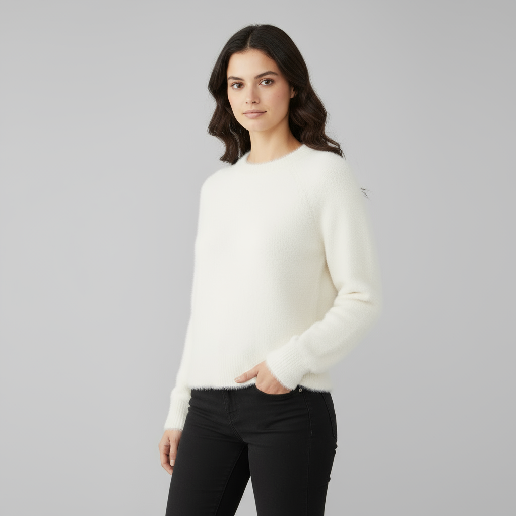Pull Femme Col Rond Maille Douce