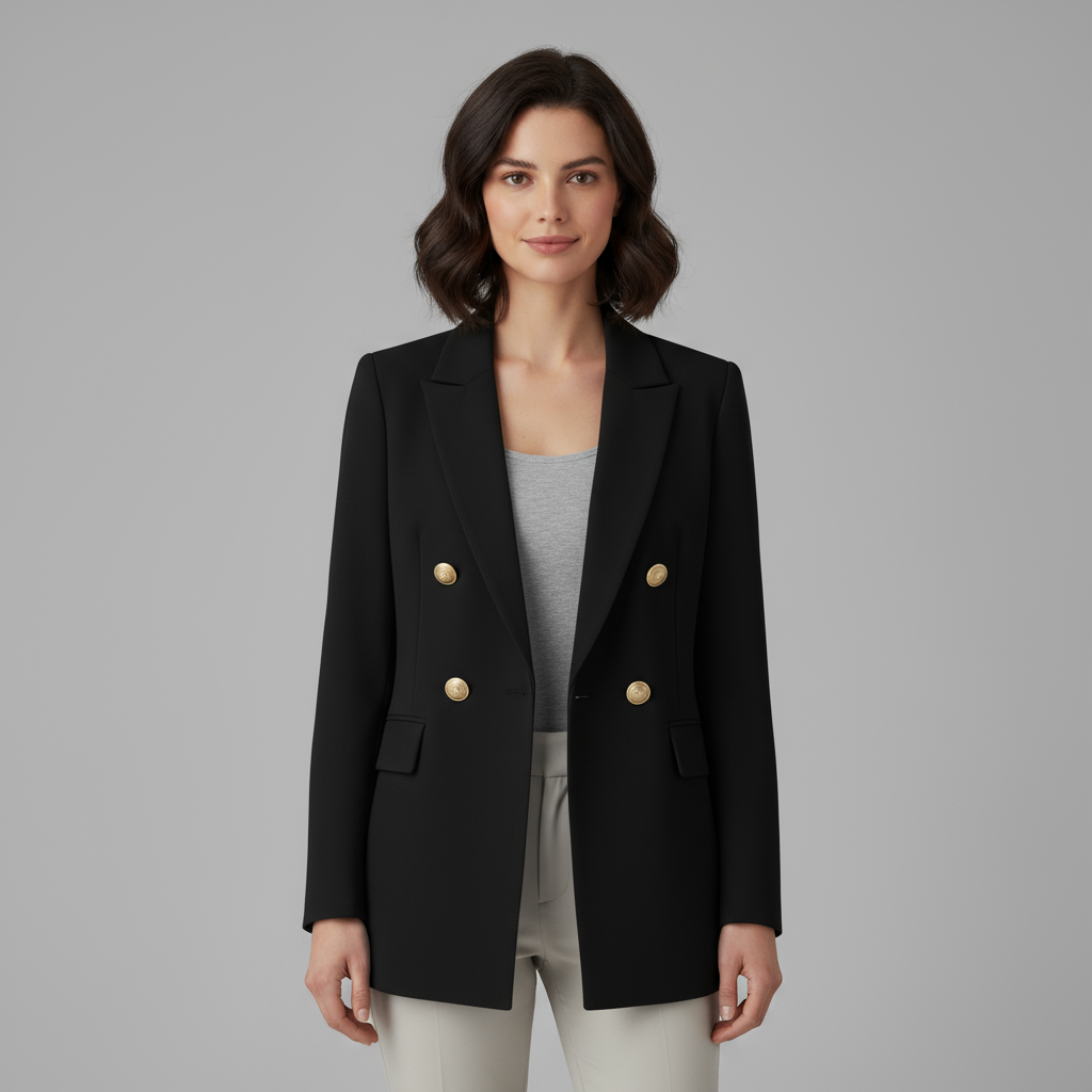 Blazer Femme Double Boutonnage