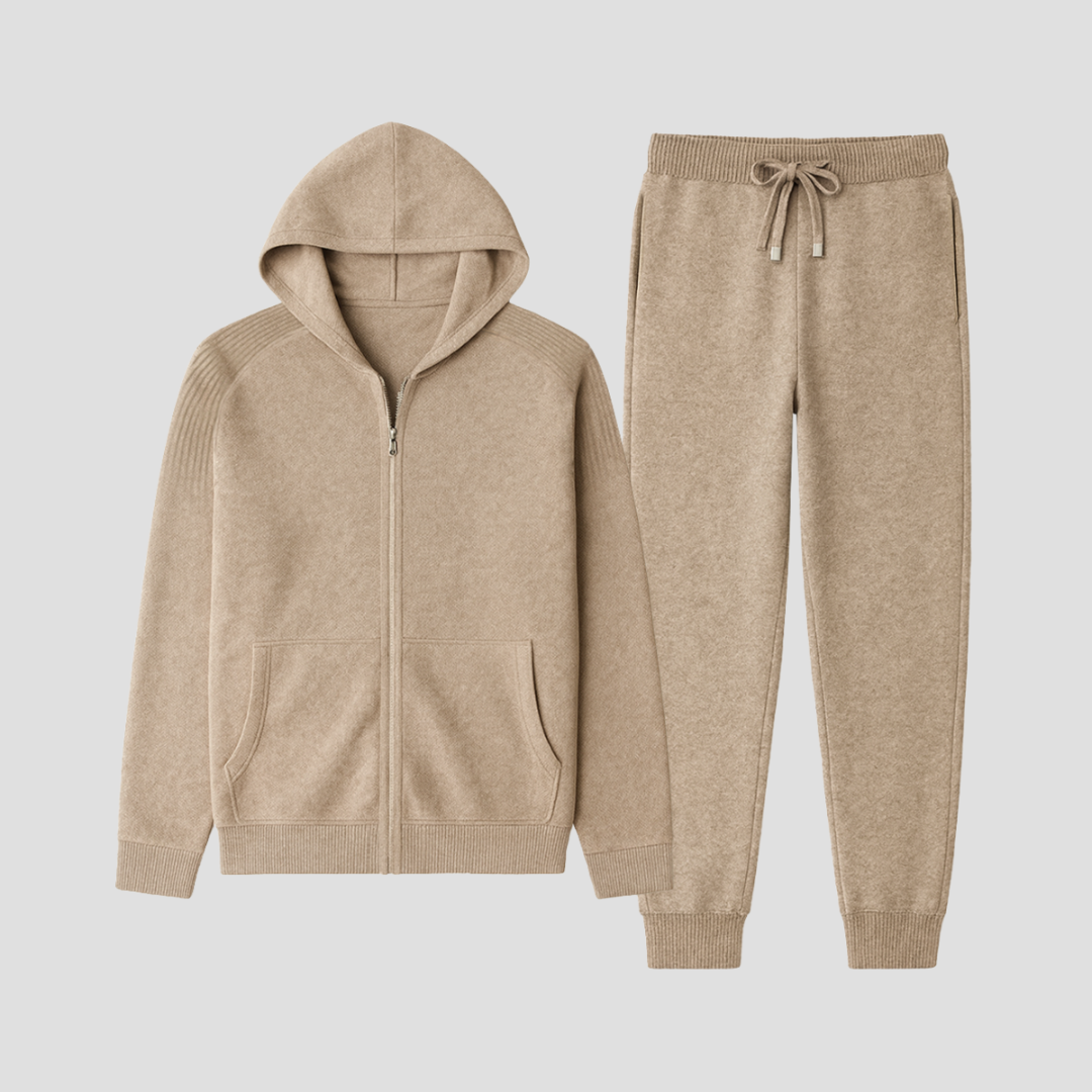 Ensemble Jogging Homme Zippé à Capuche