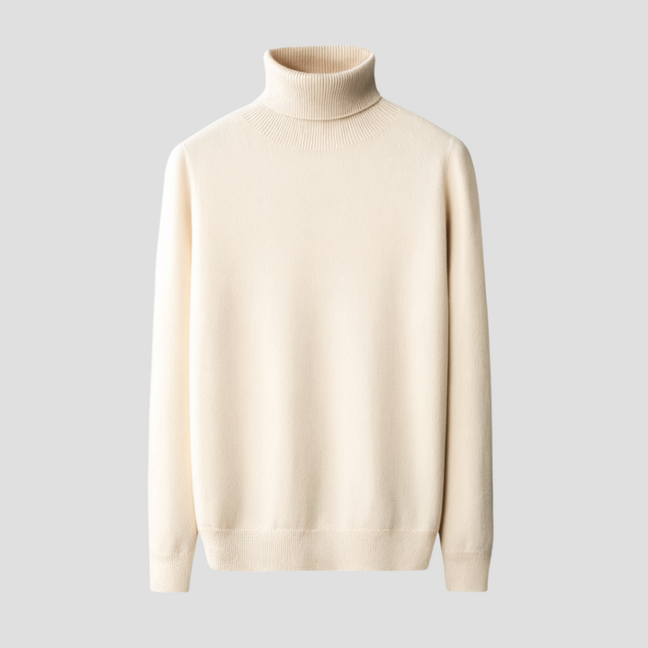 Pull Homme Col Roulé en Laine