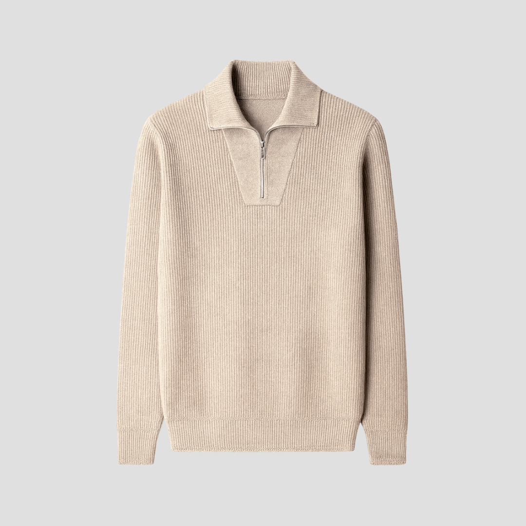 Pull Homme Col Ouvert Maille Fine