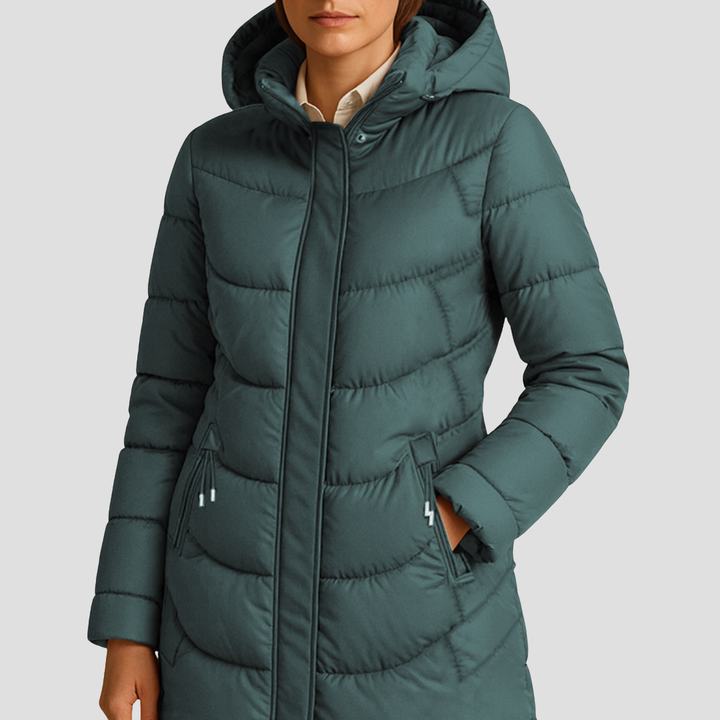 Doudoune Femme Longue Matelassée À Capuche