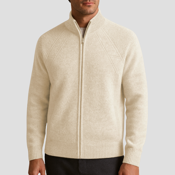 Cardigan Homme Zippé en Maille
