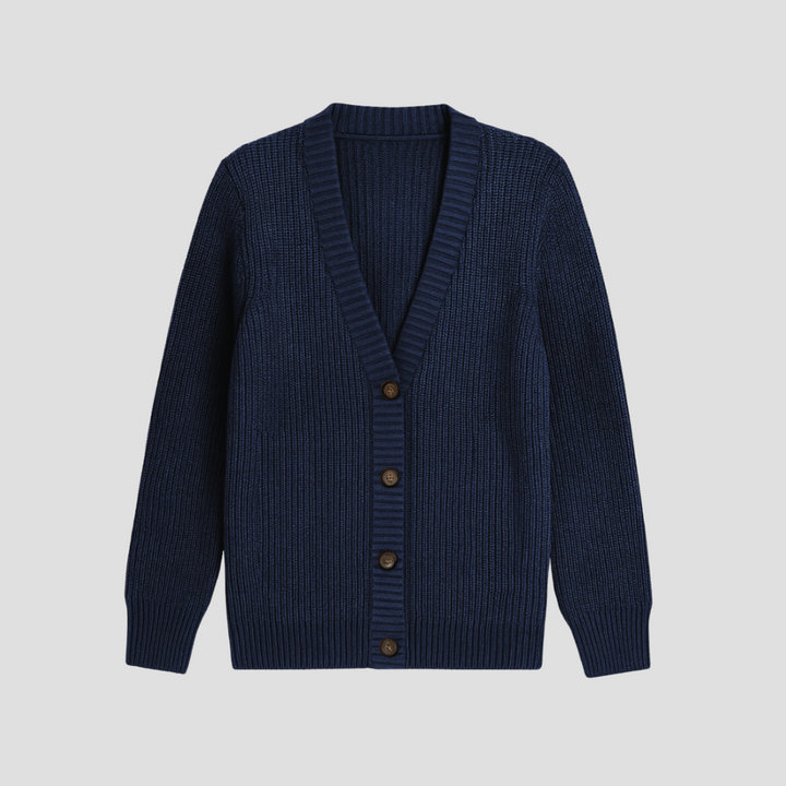 Cardigan Femme Boutonné en Maille