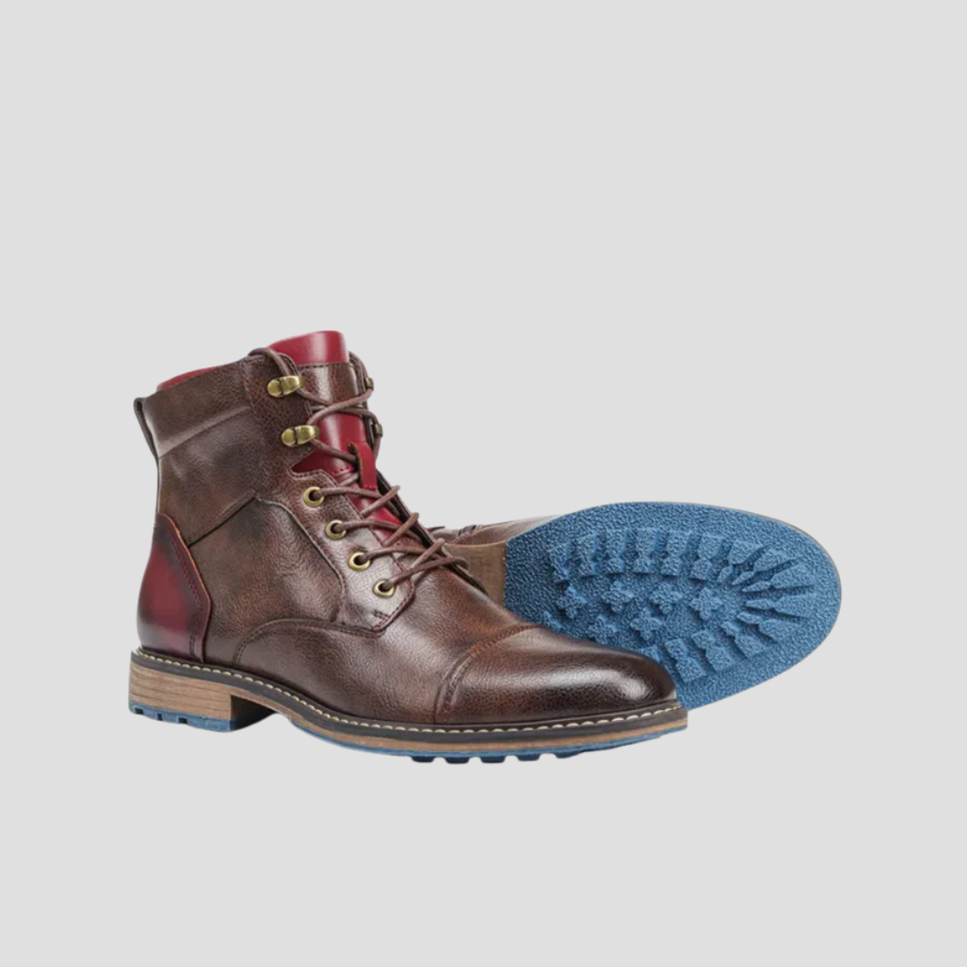 Bottines Homme en Cuir à Lacets