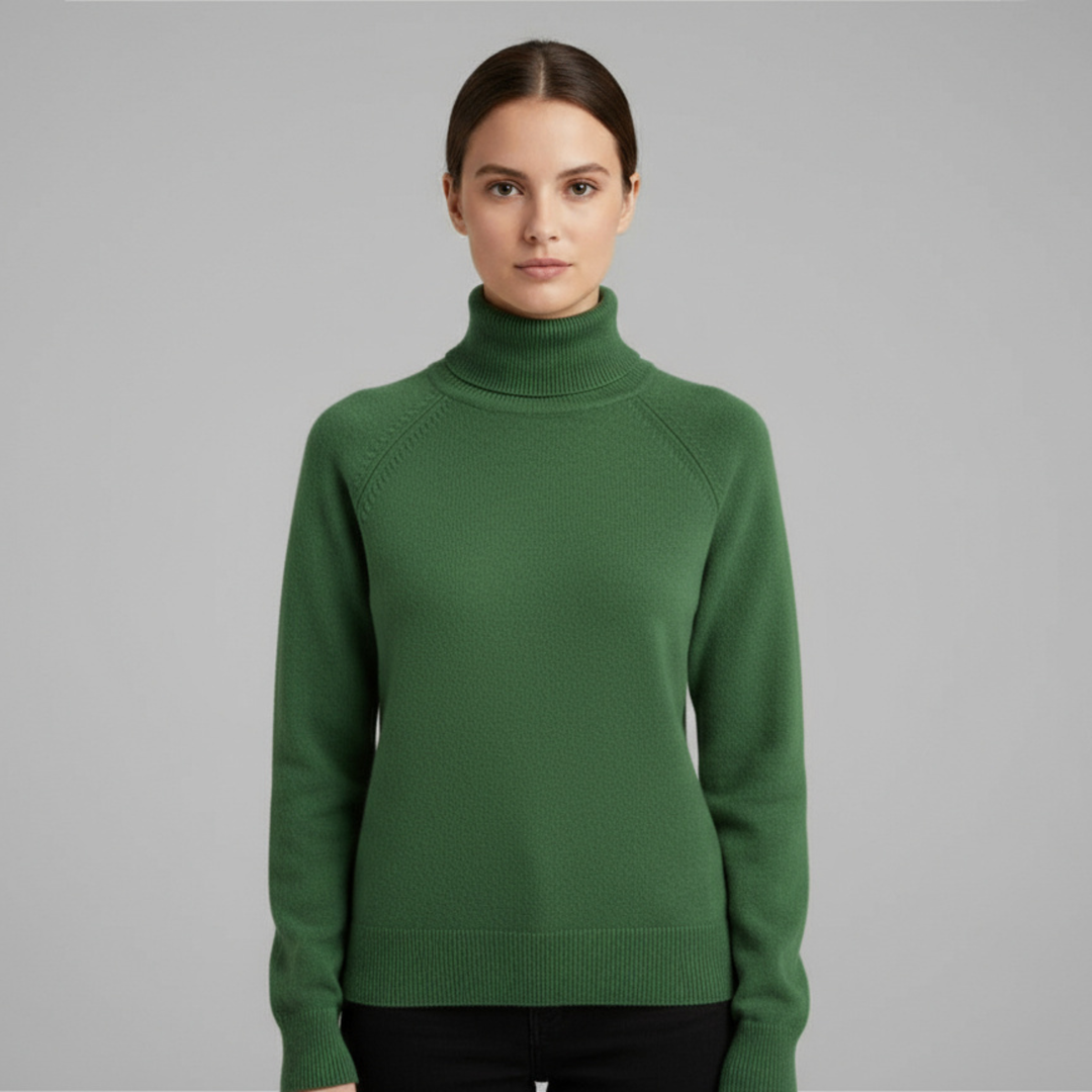 Pull Femme Col Roulé Manches Longues