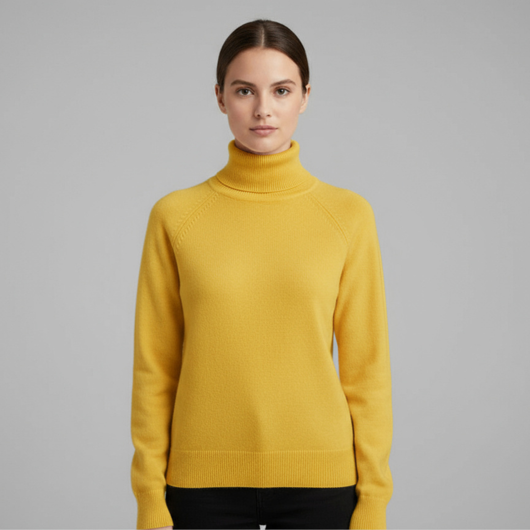 Pull Femme Col Roulé Manches Longues