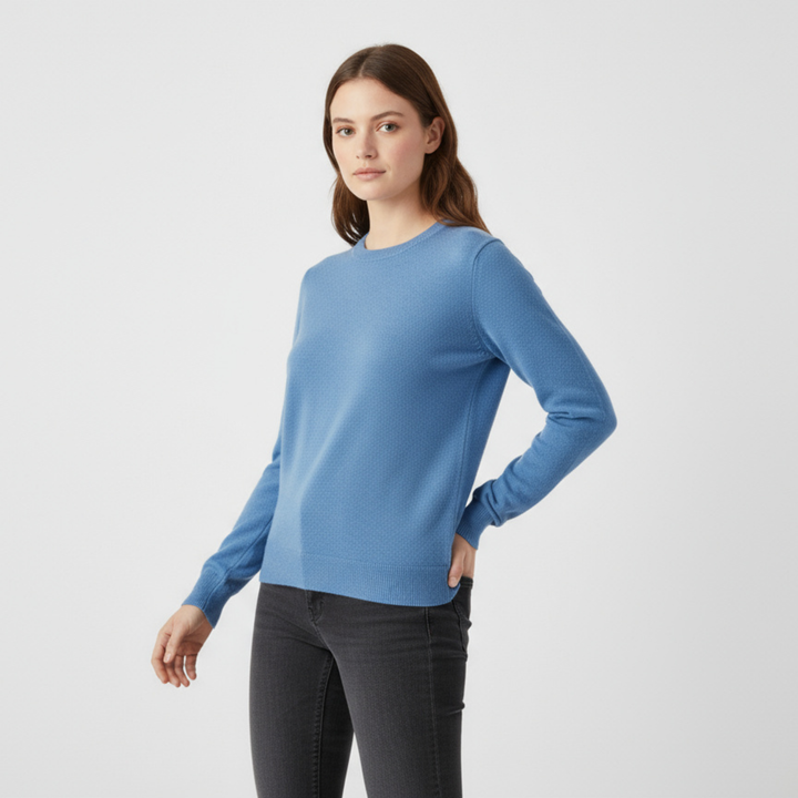 Pull Femme Col Rond Manches Longues