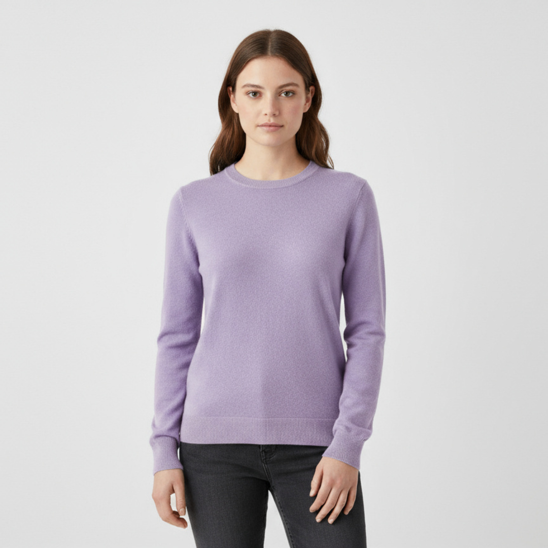 Pull Femme Col Rond Manches Longues