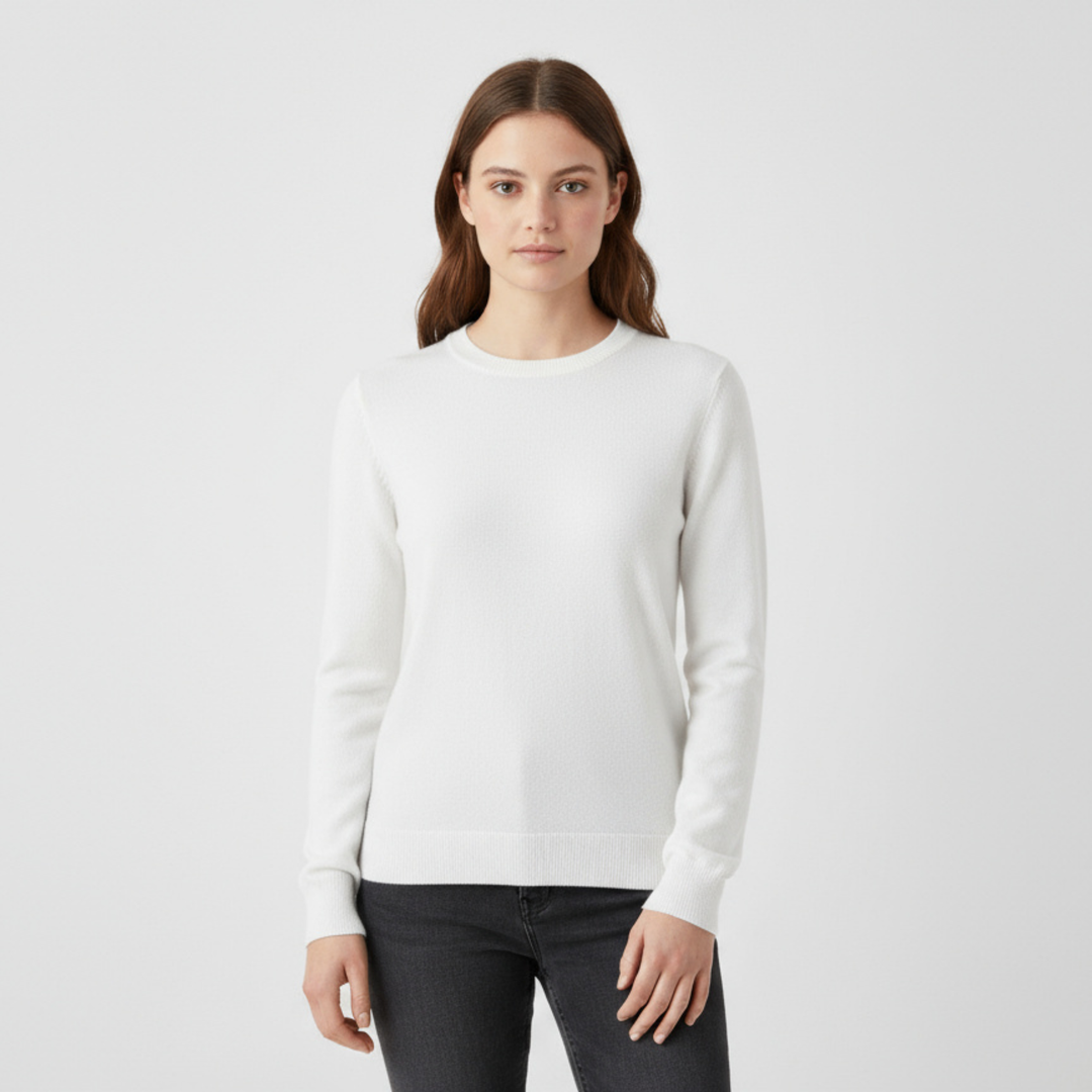 Pull Femme Col Rond Manches Longues