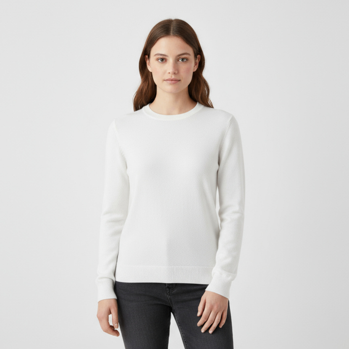 Pull Femme Col Rond Manches Longues