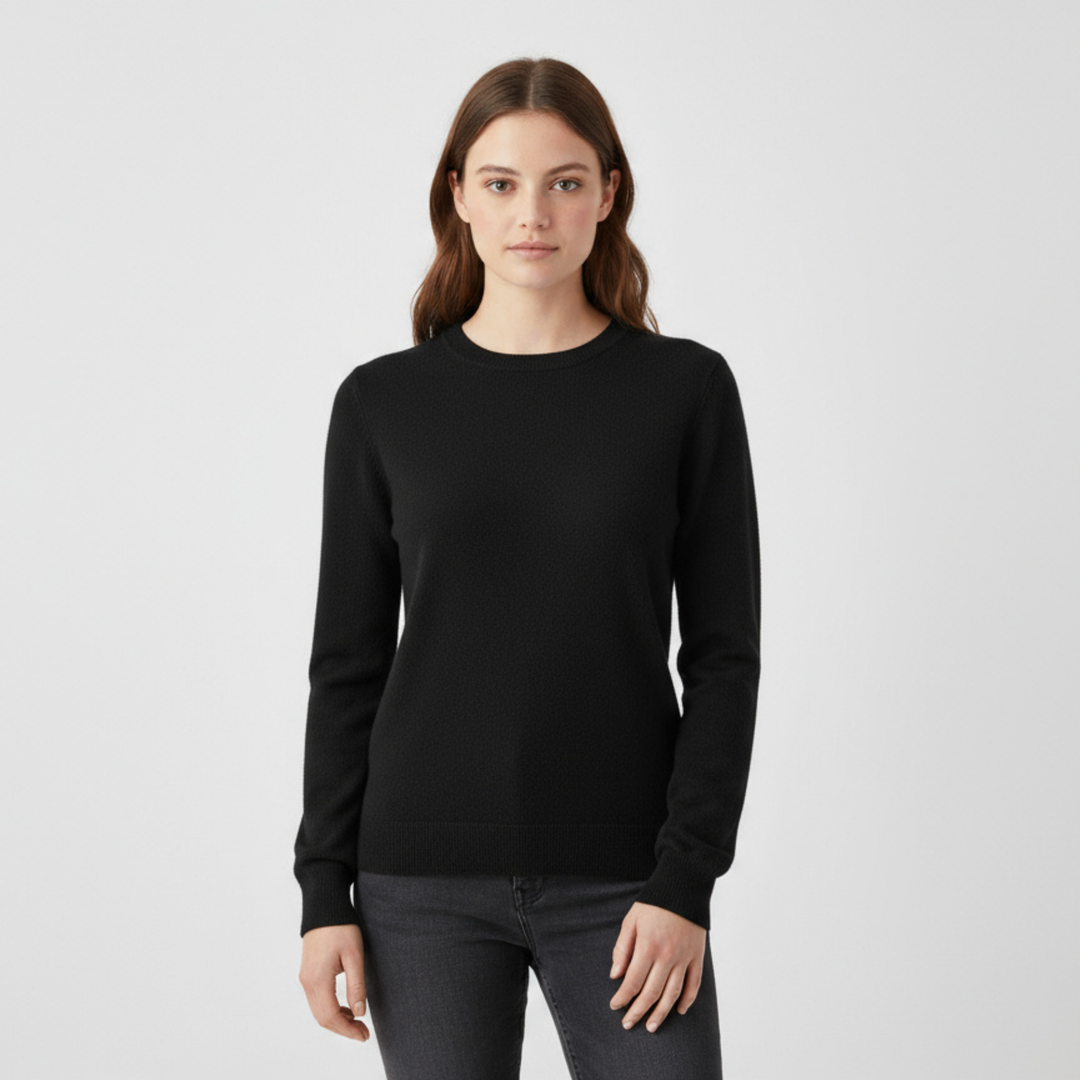 Pull Femme Col Rond Manches Longues