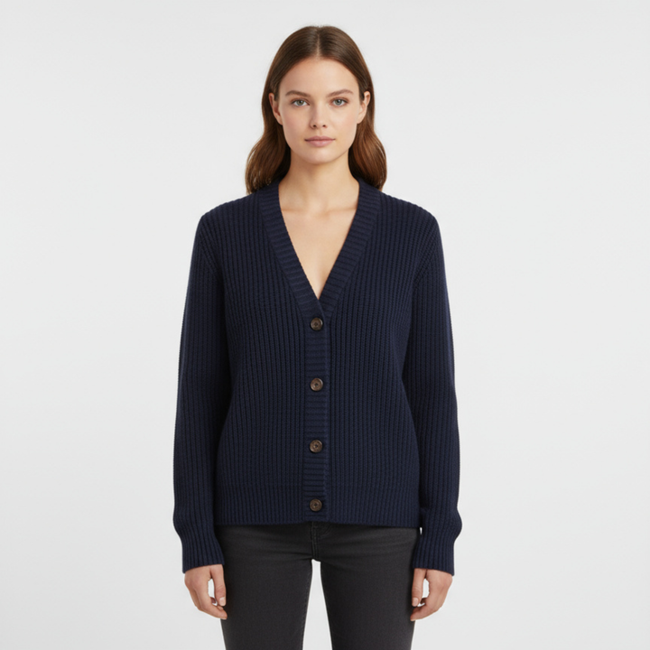 Cardigan Femme Boutonné en Maille