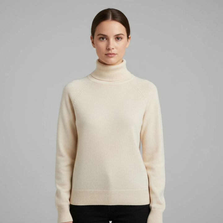 Pull Femme Col Roulé Manches Longues