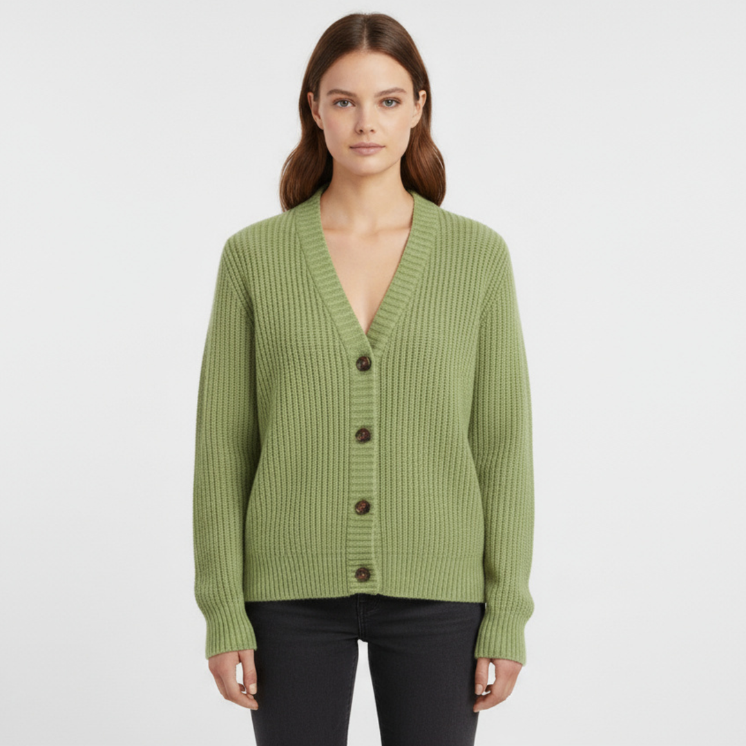 Cardigan Femme Boutonné en Maille