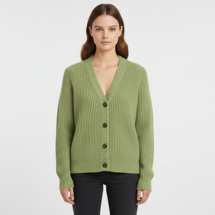 Cardigan Femme Boutonné en Maille