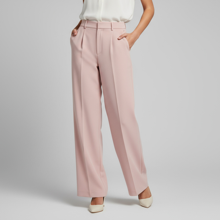 Pantalon Large Femme Taille Haute