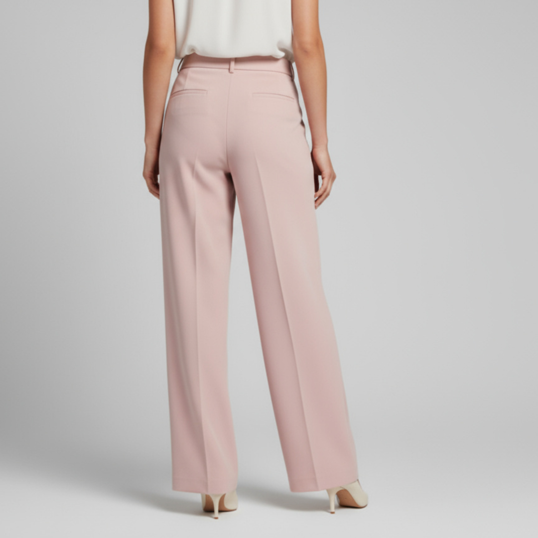 Pantalon Large Femme Taille Haute