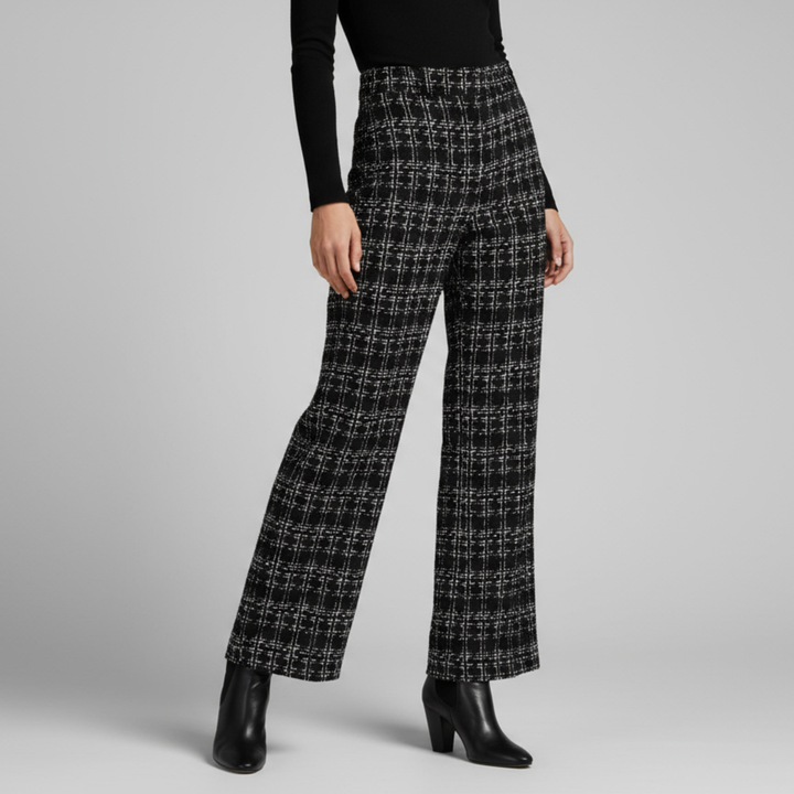 Pantalon Large Femme Imprimé | Taille Haute