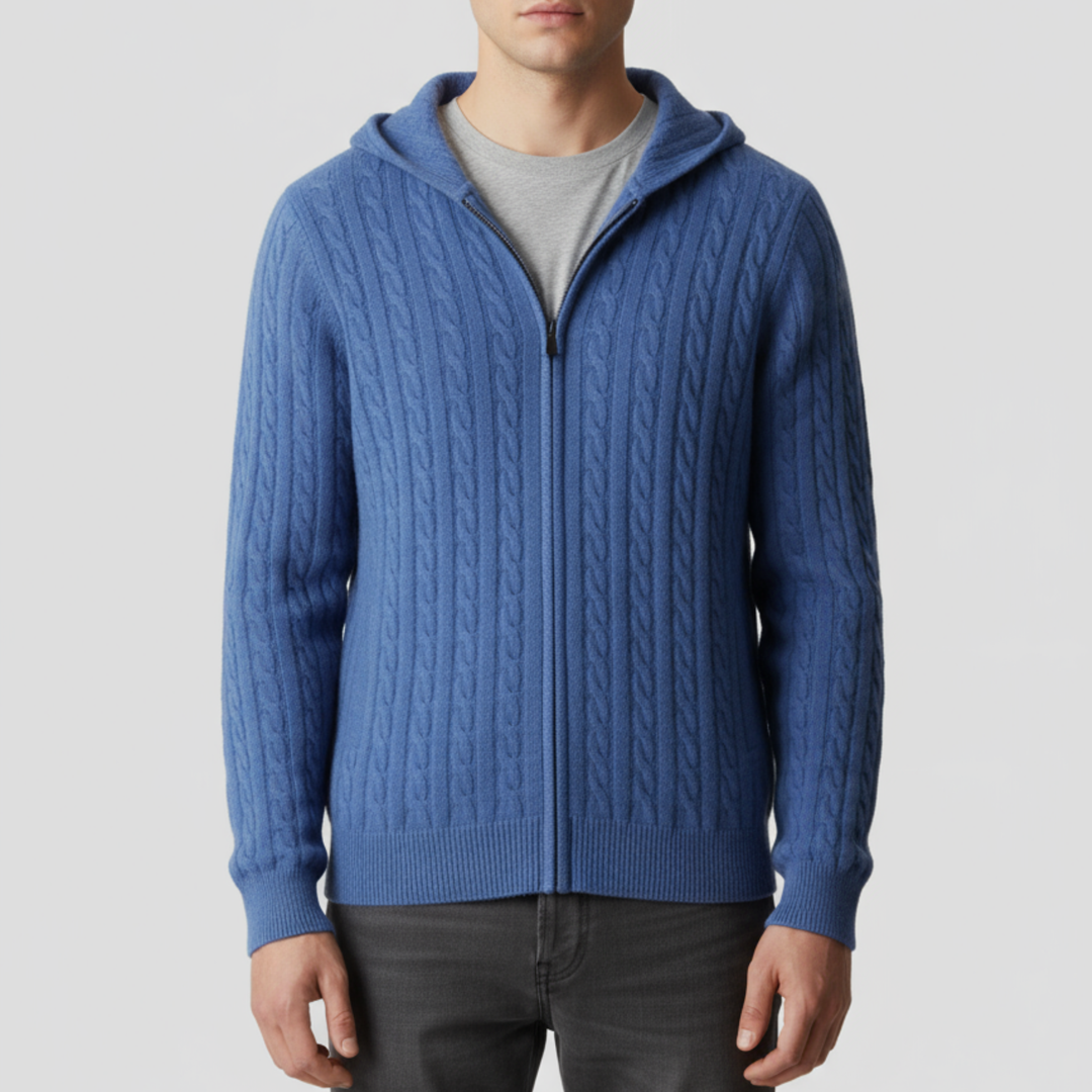 Cardigan Homme Zippé Bicolore