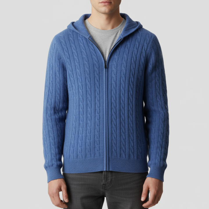 Cardigan Homme Zippé Bicolore