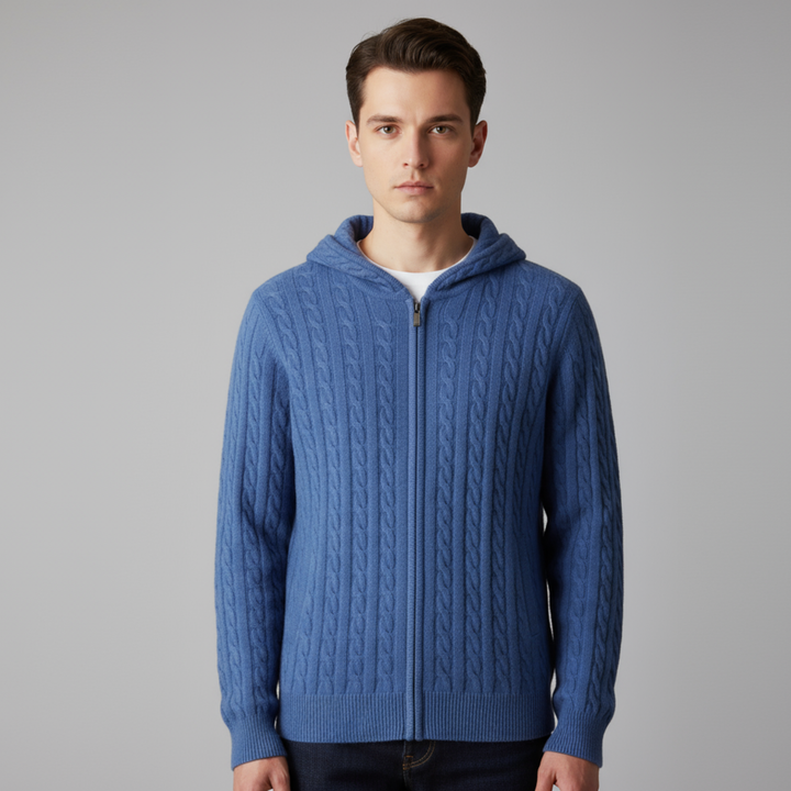 Cardigan Homme Zippé Bicolore