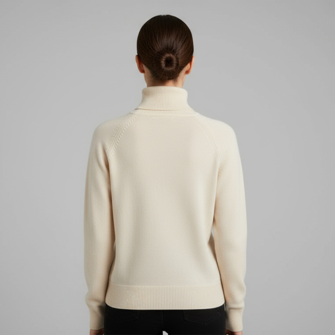 Pull Femme Col Roulé Manches Longues