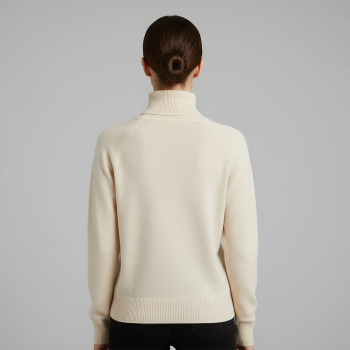 Pull Femme Col Roulé Manches Longues