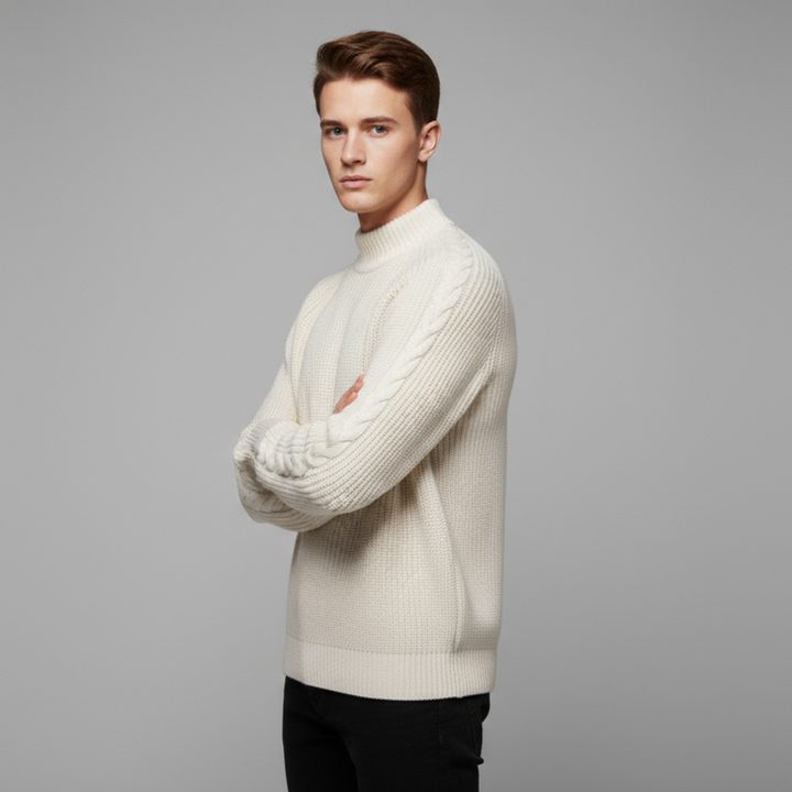 Pull Homme Col Rond en Maille