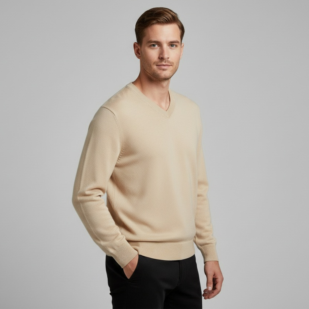 Pull Homme Col V Maille