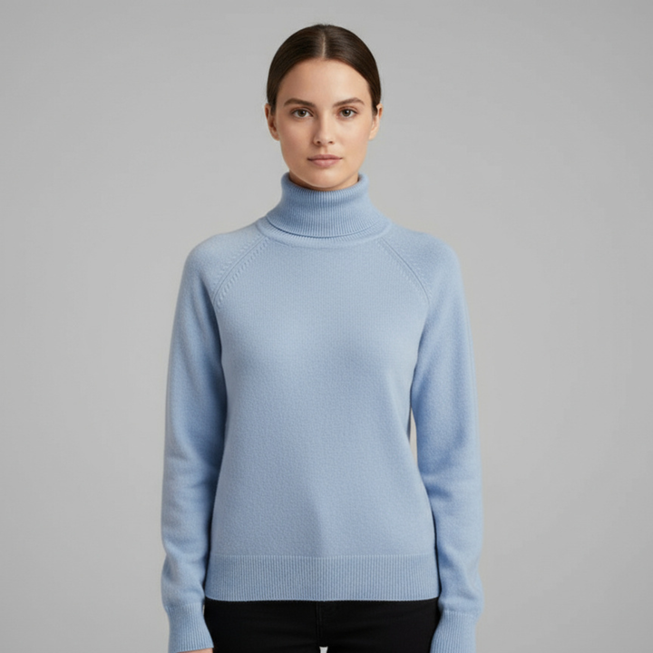 Pull Femme Col Roulé Manches Longues