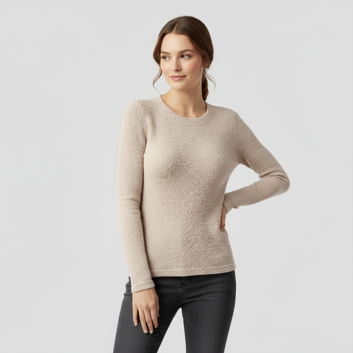 Pull Femme Col Rond en Maille