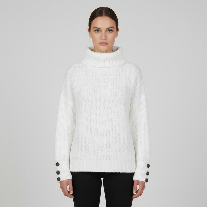 Pull Femme Col Roulé Oversize