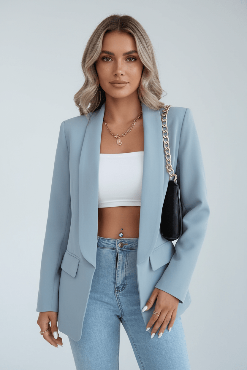 Blazer Femme Manches Longues
