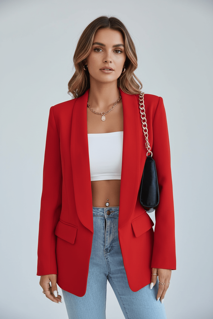 Blazer Femme Manches Longues