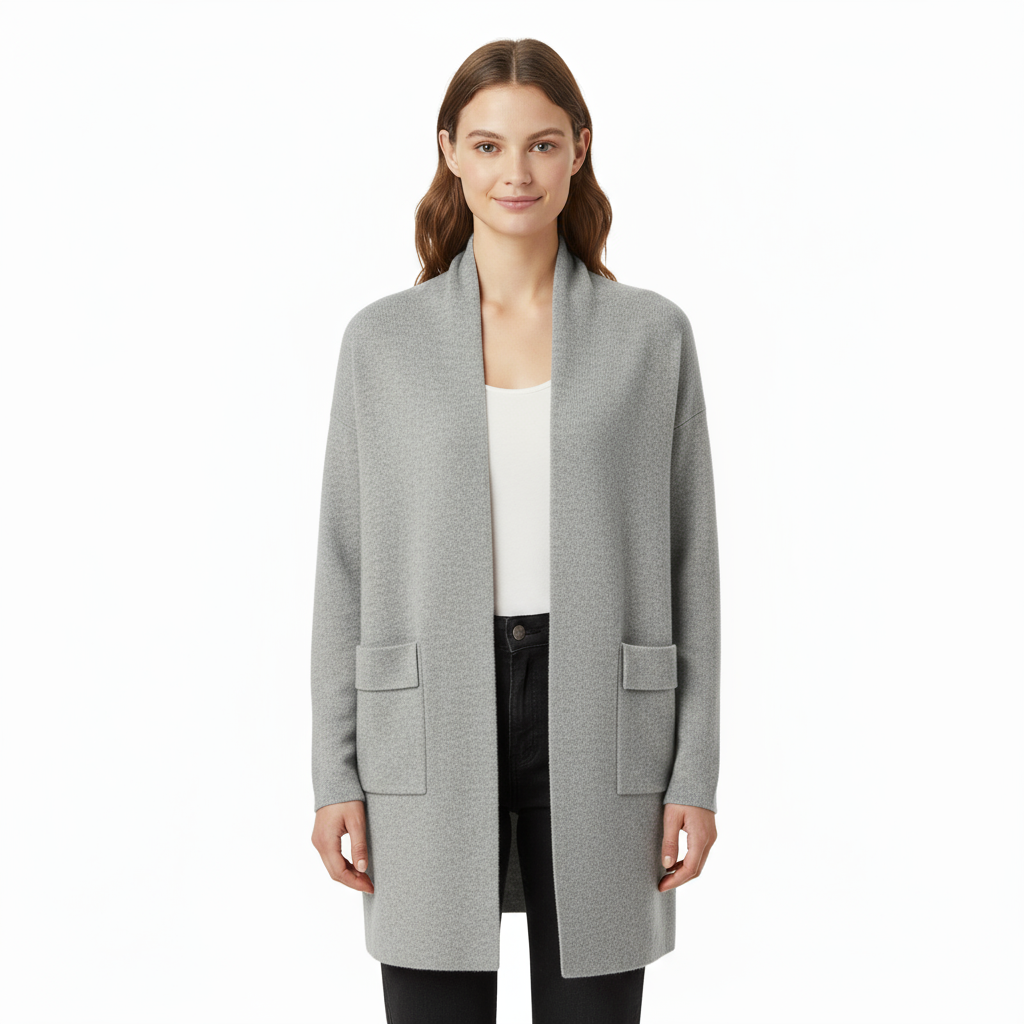 Cardigan Femme Long en Maille