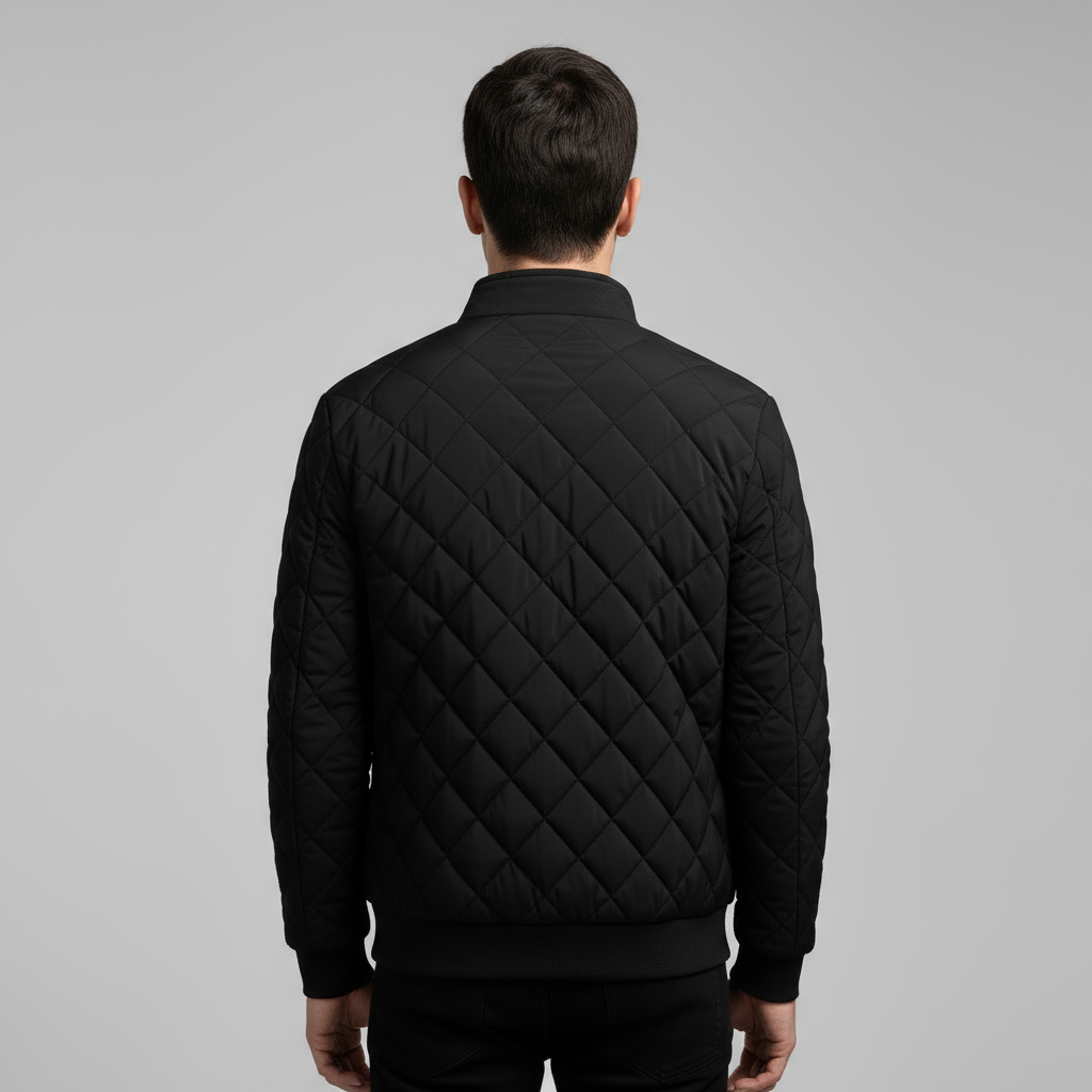 Veste Homme Matelassée en Polaire Zippée