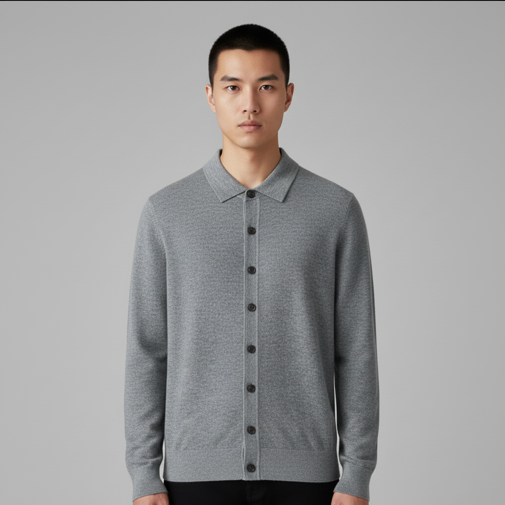 Cardigan Homme Laine Boutonné