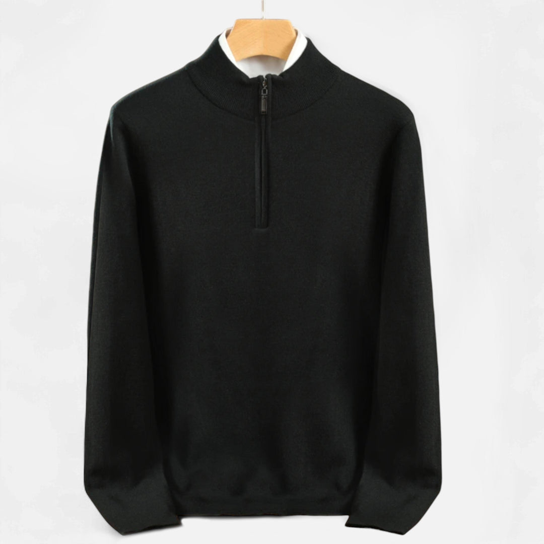 Pull Homme Demi-Zip Laine Mérinos