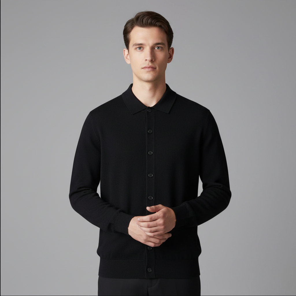 Cardigan Homme Laine Boutonné