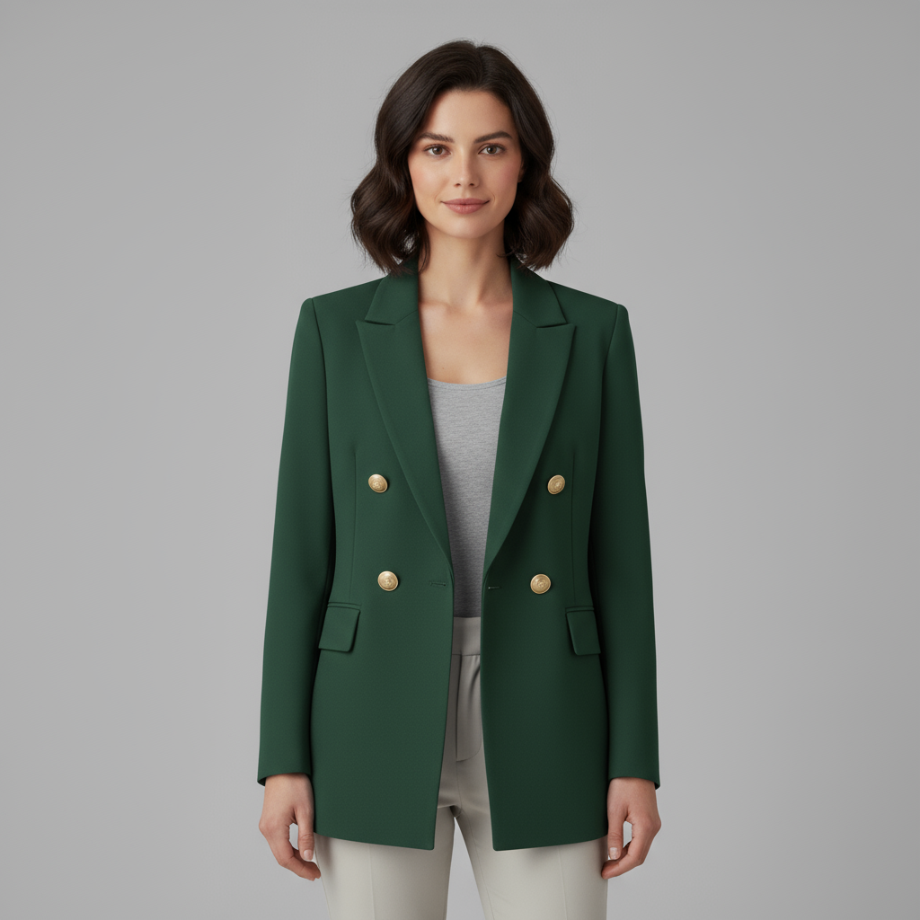 Blazer Femme Double Boutonnage