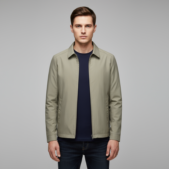 Veste Homme Zippée Imperméable | Col Pointu