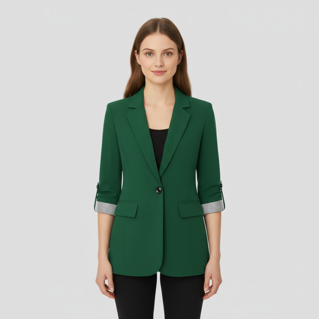 Blazer Femme Laine Col Revers